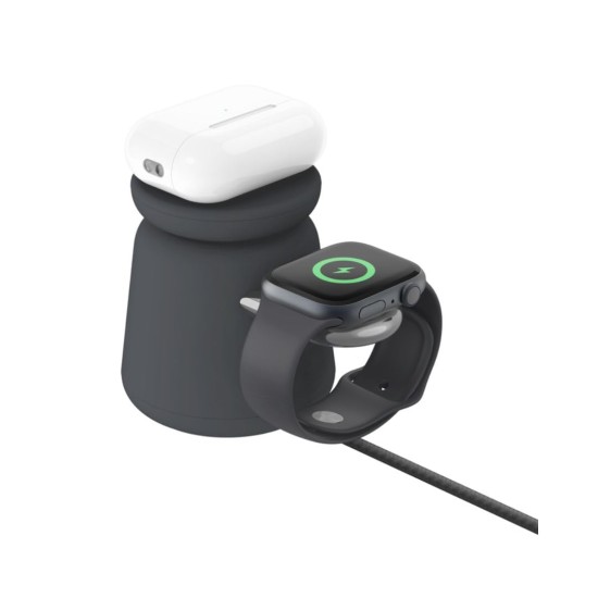 Belkin 2-in-1 Wireless MagSafe 15W Fast Charging Dock | Compatible with iPhone 16, 15, 14, 13, and 12 Series, AirPods, and Other MagSafe Enabled Devices (Open Box) - Image 2