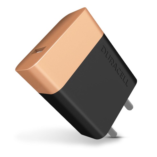 Duracell 20 Watts Fast Wall Charger Adapter, 1 USB A, Fast Mobile Charger Compatible with iPhone, iPad, Samsung, Note, Redmi, Mi, Oneplus, Oppo, Pixel, Vivo (Open Box)