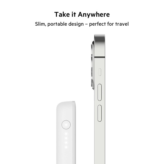 Belkin Quick Charge Magnetic Wireless Power Bank 2500mAh for iPhone and Compatible for Magsafe Covers (Open Box) - Image 4