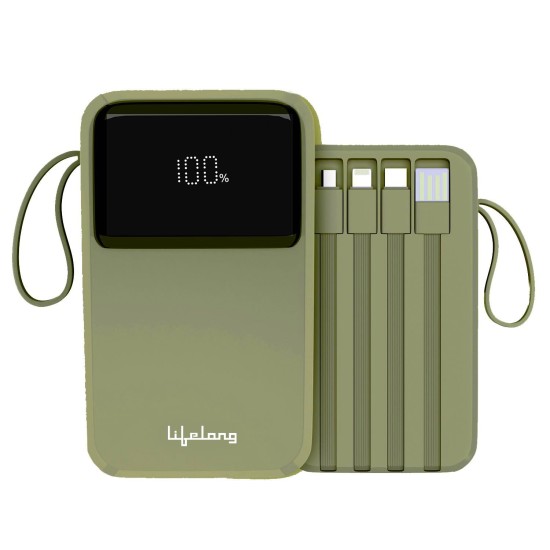 Lifelong ZenCharge 20000 mAh 22.5 W Compact Pocket Size Power Bank with 6 Input/Output Ports (Lithium Polymer, Fast Charging, Quick Charge 3.0 for Mobile, Earbuds,Speaker, Tablet) (Open Box) - Image 2