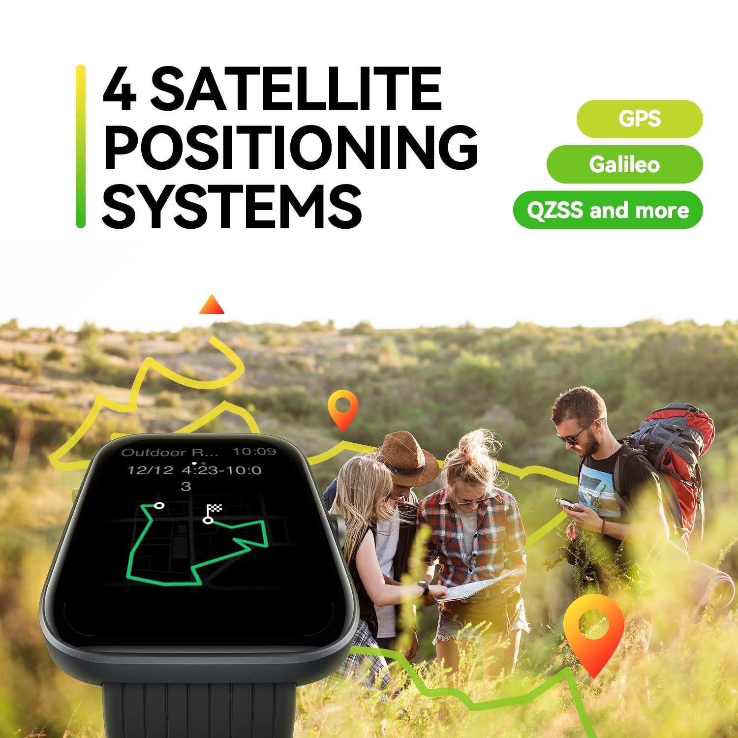Amazfit Bip 3 Smart Watch with 1.69″ Large Color Display,2 Weeks’ Battery Life,5 ATM Water-Resistance,60 Sports Modes, High-Precision GPS, and Blood-Oxygen Saturation Measurement - Image 2