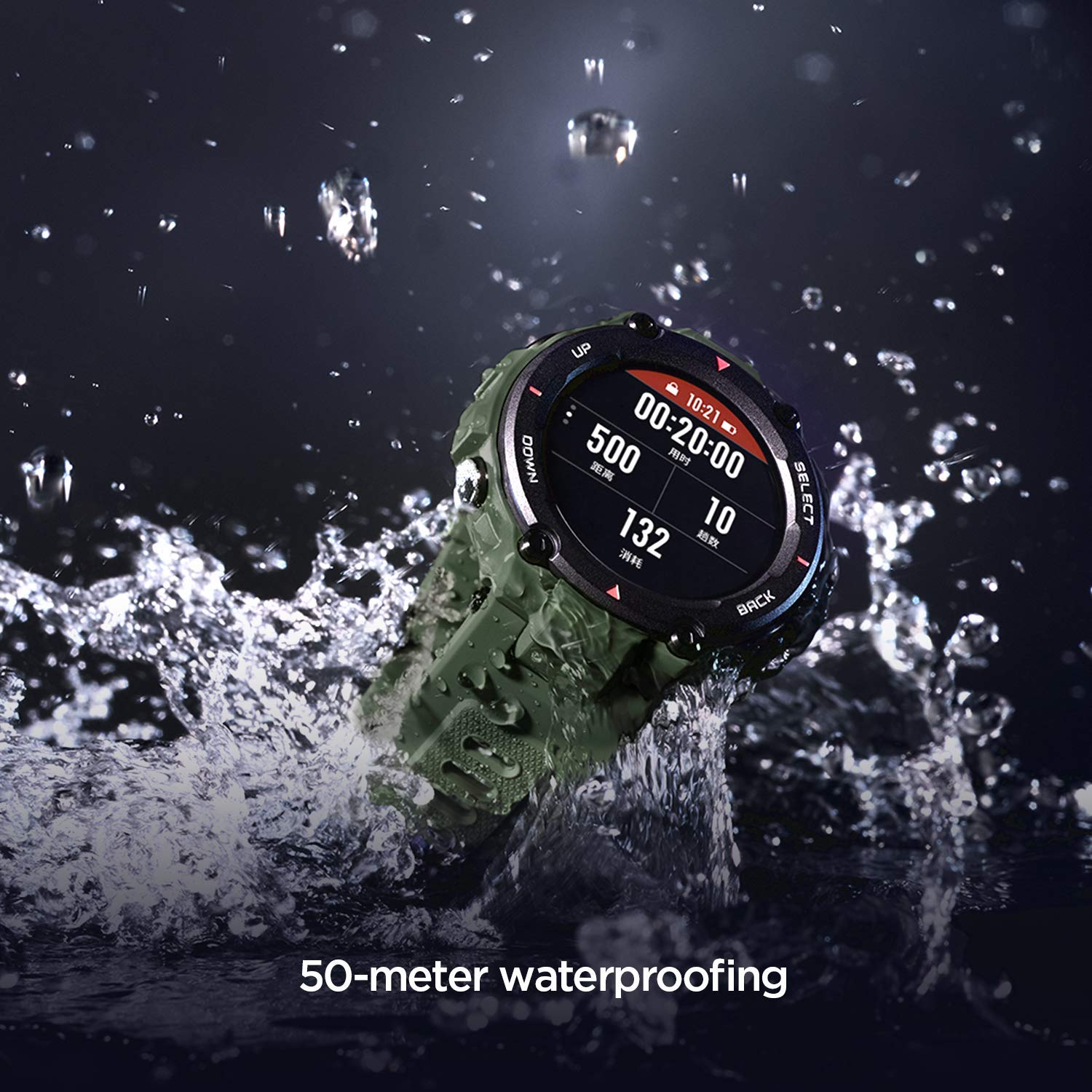 Amazfit Huami T-Rex Smartwatch with 20 Days Battery Life, AMOLED Display, Built-in GPS, 12 Military Certifications, Water Resistance, 14 Sports Modes - Image 5