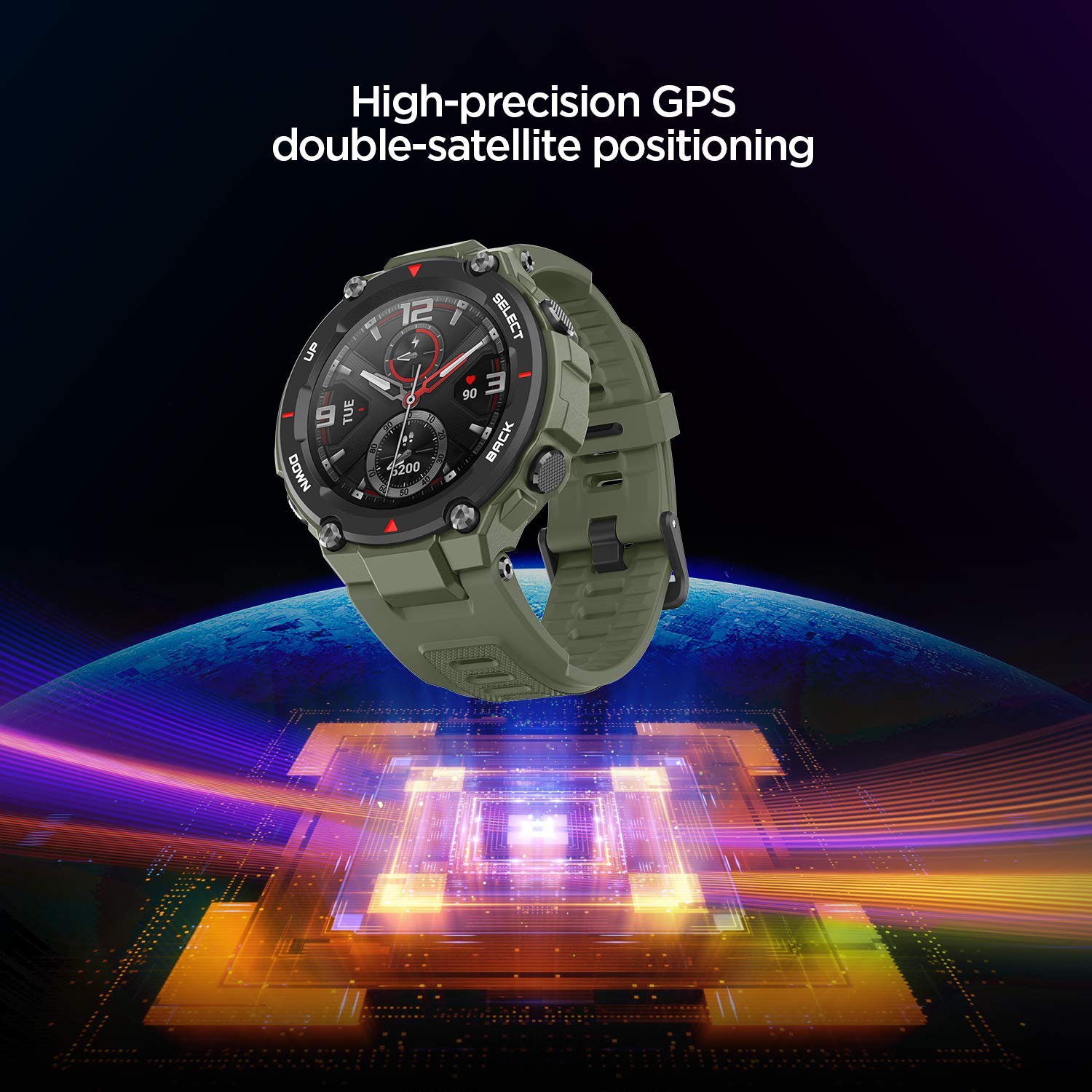 Amazfit Huami T-Rex Smartwatch with 20 Days Battery Life, AMOLED Display, Built-in GPS, 12 Military Certifications, Water Resistance, 14 Sports Modes - Image 3